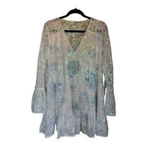 Free People Falling Flowers Frock Mini Dress Size XS